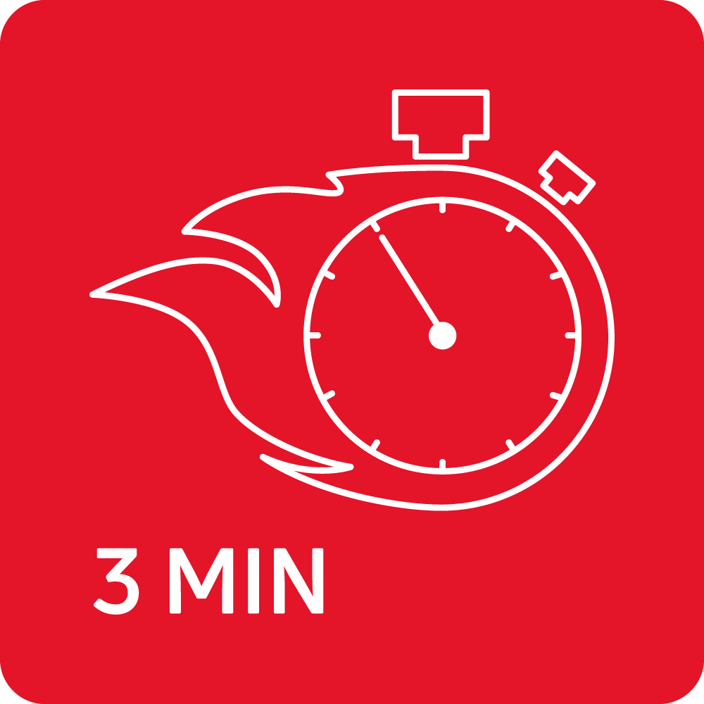 Zagrejavanje za 3 min.